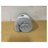 Faux Shearling Washed Microfiber Reversible Comforter - Room Essentials Twin XL Gray