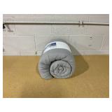 Faux Shearling Washed Microfiber Reversible Comforter - Room Essentials Twin XL Gray