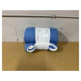 Faux Shearling Washed Microfiber Reversible Comforter - Room Essentials Twin XL Blue