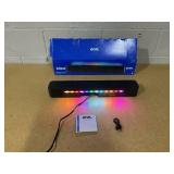 Onn Bluetooth 2.0 Channel Soundbar with Multi-Color LED Lighting, 20", Black