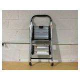 Cosco 2 Step All Aluminum Step Stool: Silver, 225 lb Capacity, No Assembly, Lightweight