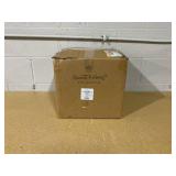 61" Fluted Ceramic Floor Lamp with Marble Base - Hearth & Hand with Magnolia