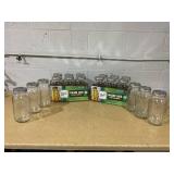 LOT OF 18 Mason Jars 64oz