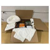 FEANDREA 66.1-in Plush Cat Tree, Beige