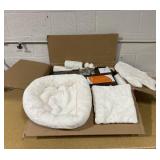 FEANDREA 66.1-in Plush Cat Tree, Beige