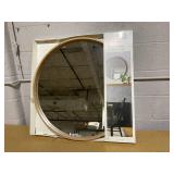 Round Wood Framed Wall Mirror - Hearth & Hand with Magnolia