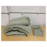 3PCS Full/Queen Washed Loop Stripe Comforter Bedding Set - Hearth & Hand with Magnolia