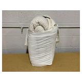 Hearth & Hand with Magnolia 3pc Mini Grid Stitch Comforter Bedding Set Railroad Gray Full/Queen