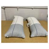 14"x36" Color Block Decorative Lumbar Throw Pillow Tan/Blue - Hearth & Hand with Magnolia