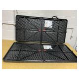 LOT OF 2 Black Folding Table