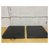 LOT OF 2 Black Folding Table