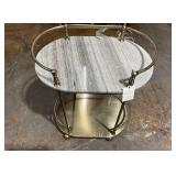 30" Metal and Marble Bar Serving Cart - Hearth & Hand with Magnolia