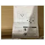 Short Bath Wood Storage Tower Black Metal