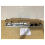 50" to 72" NeverRust Rustproof Adjustable Tension Curved Shower Rod