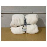 Better Homes & Gardens Cozy Knit Blanket, Beige, Full/Queen