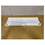 Acadia White Cordless Total Blackout Polyester Roman Shade 34 in. W x 64 in. L