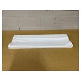 Acadia White Cordless Total Blackout Polyester Roman Shade 34 in. W x 64 in. L