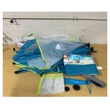 Ozark Trail 6.8 ft x 5.9 ft Pop-up Beach Shelter, Blue