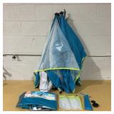 Ozark Trail 6.8 ft x 5.9 ft Pop-up Beach Shelter, Blue