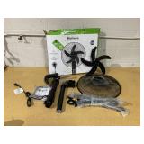 Holmes 16" Blade Breeze Manual Stand Oscillating Fan Black