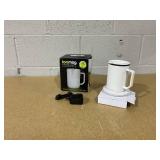 IonMug Coffee Mug & Charging Coffee Mug Warmer Coaster, 12oz. Stainless Steel Coffee Mug with Lid