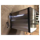 Touchless 16 Gal Stainless Steel Rectangular Metal Household Trash Can and Recycle Bin, Trash Sticker, and Dual Odor Filters One Foot Step Broken Customer Returns See Pictures