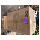 Touchless 16 Gal Stainless Steel Rectangular Metal Household Trash Can and Recycle Bin, Trash Sticker, and Dual Odor Filters One Foot Step Broken Customer Returns See Pictures