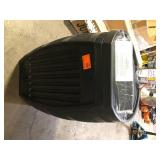 RTS Home Accents 55 Gal. Premium Flat Back Eco Rain Barrel with Removable Lid, Black Color Customer Returns See Pictures