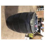 RTS Home Accents 55 Gal. Premium Flat Back Eco Rain Barrel with Removable Lid, Black Color Customer Returns See Pictures
