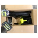 RYOBI 40V Vac Attack Cordless Leaf Vacuum/Mulcher and Lawn and Leaf Bag with 5.0 Ah Battery and Charger   Customer Returns See Pictures
