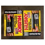 Lot of Husky 42 Gal. Contractor Bags (50-Count) Customer Returns See Pictures