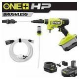 RYOBI ONE+ HP 18V Brushless EZClean 600 PSI 0.7 GPM Cordless Battery Cold Water Power Cleaner with 4.0 Ah Battery and Charger  Customer Returns See Pictures