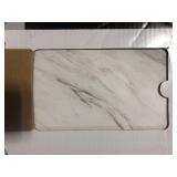 16 Boxes of TrafficMaster Carrara Marble Tile 4 MIL 12 in. W x 24 in. L Water Protection Peel and Stick Vinyl Tile Flooring (30 sq. ft./case) Customer Returns See Pictures