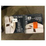 Lot of Hampton Bay 1-Light Multi-Finish Ceiling Fan Globe LED Light Kit  Customer Returns See Pictures