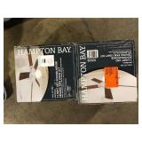 Lot of Hampton Bay 1-Light Multi-Finish Ceiling Fan Globe LED Light Kit  Customer Returns See Pictures