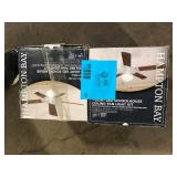 Lot of Hampton Bay 1-Light Multi-Finish Ceiling Fan Globe LED Light Kit  Customer Returns See Pictures