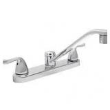 Glacier Bay Constructor Double Handle Standard Kitchen Faucet in Chrome Customer Returns See Pictures