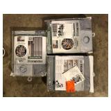 Lot of Hookless Simply Solid 74 in. W x 71 in. L Polyester Shower Curtain in Solid White  Customer Returns See Pictures