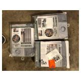 Lot of Hookless Simply Solid 74 in. W x 71 in. L Polyester Shower Curtain in Solid White  Customer Returns See Pictures