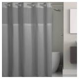 Lot of Hookless Simply Solid 74 in. W x 71 in. L Polyester Shower Curtain in Solid White  Customer Returns See Pictures
