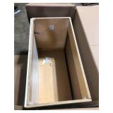 Glacier Bay 37 in. Single Sink White Bath Vanity Granite Top Not Included Customer Returns See Pictures