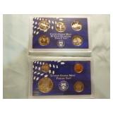 1997, 1999 and 2005 U.S. Mint Proof Sets