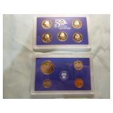 1997, 1999 and 2005 U.S. Mint Proof Sets