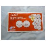 2004, 2005, 2006, 2007 and 2008 U.S. Mint Uncirculated Coin Sets