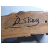 8 Hand Carved Wooden Gnomes