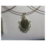 5 Sterling Labridorite Pendants