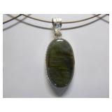 5 Sterling Labridorite Pendants