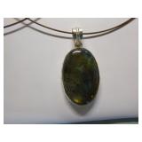 5 Sterling Labridorite Pendants