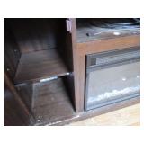 Console with Electric Fireplace