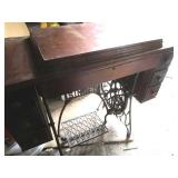 Antique Treadle Sewing Machine Cabinet, Singer